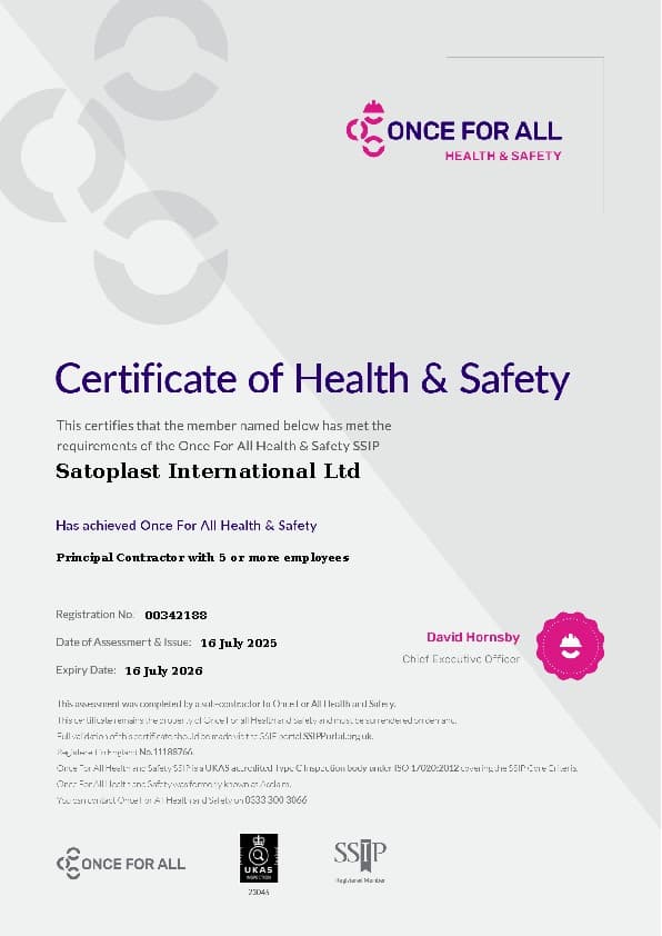 Once For All · Health & Safety