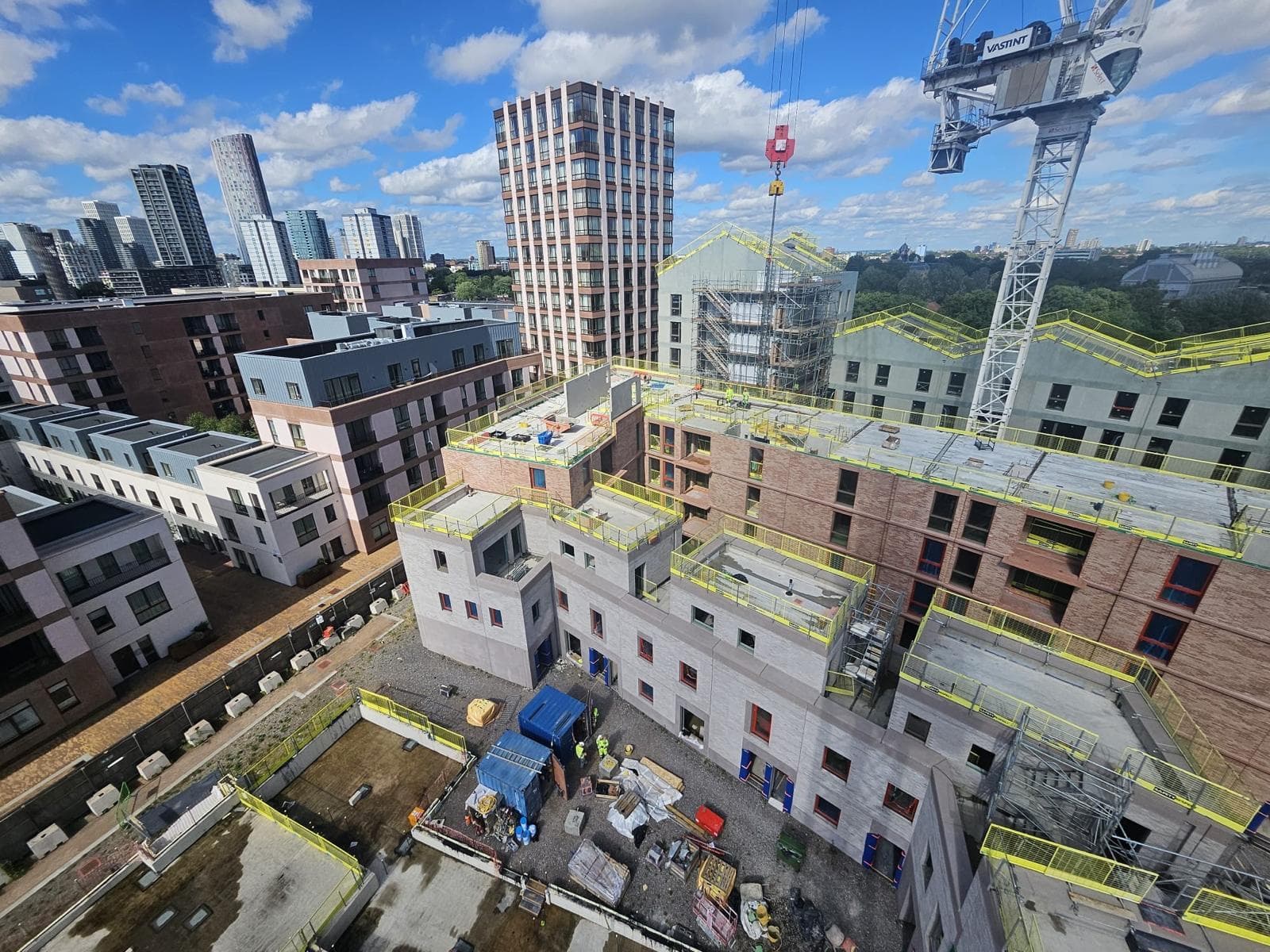 Sugar House Island under construction, Stratford